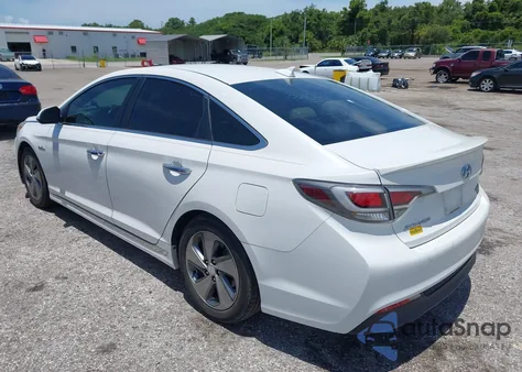 2016 Hyundai Sonata Hybrid Limited из США, поврежденный, VIN KMHE34L14GA017022